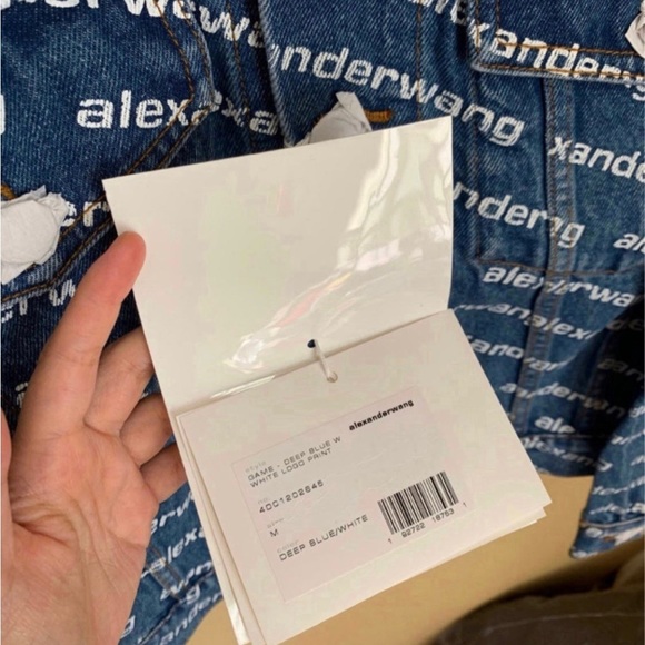 ALEXANDER WANG Blue denim Jacket Size M 
New 
MRSP $525 - Picture 2 of 11